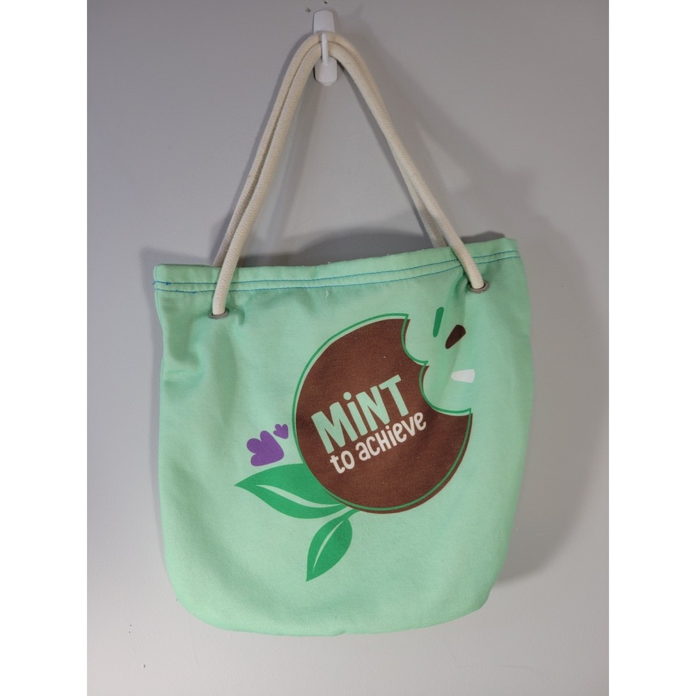 Girl Scouts Cookie Award  MINT to Achieve Bag‎ Cloth Tote Bag  Thin Mint Logo